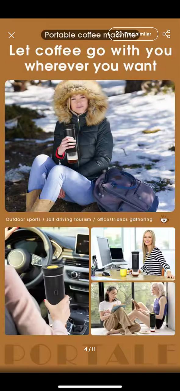 Wireless Electric Portable Espresso Coffee Machine